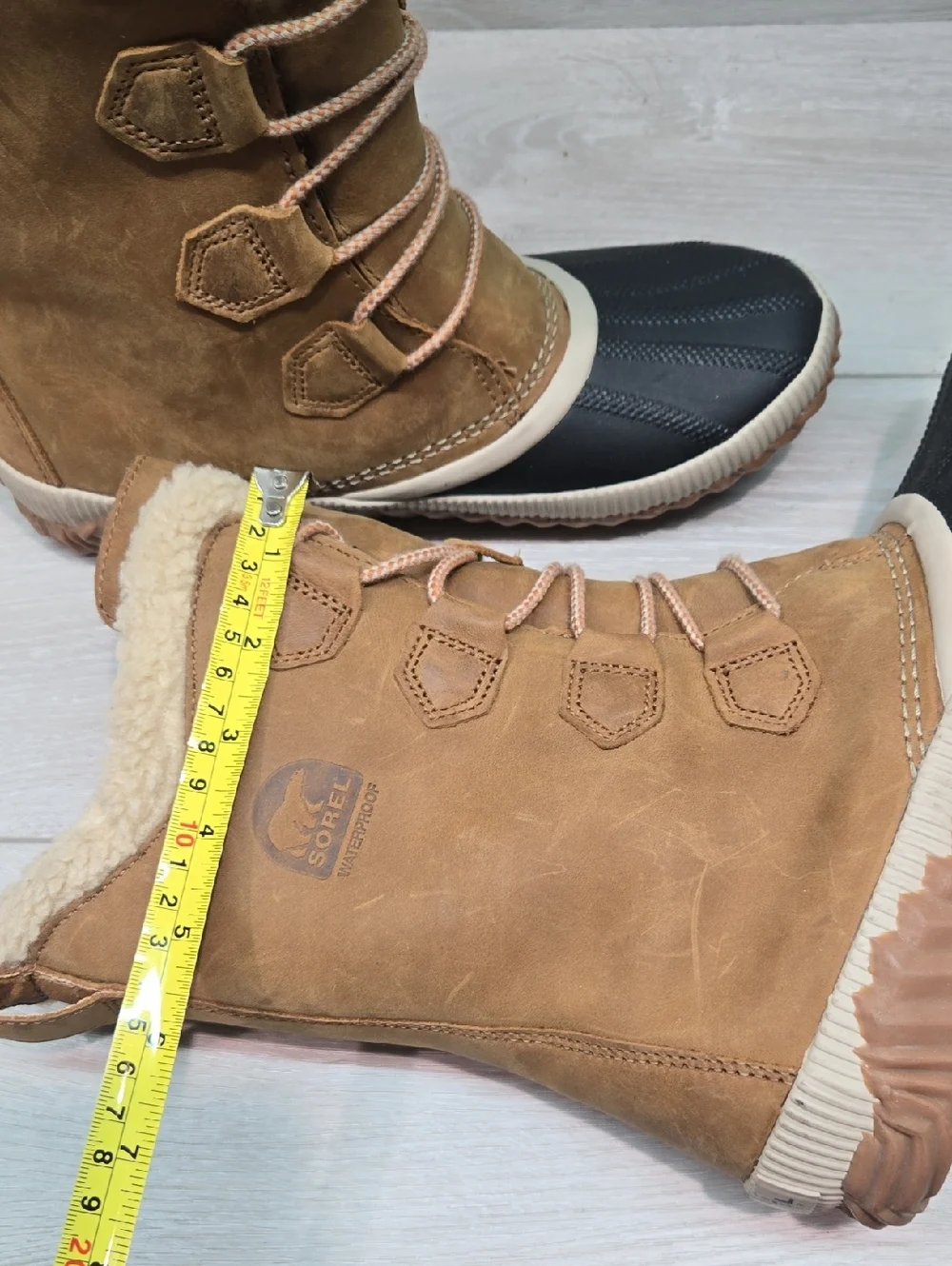 NWOB Sorel Women’s Waterproof Tall Duck Leather Winter Boots Shoes Sz 9